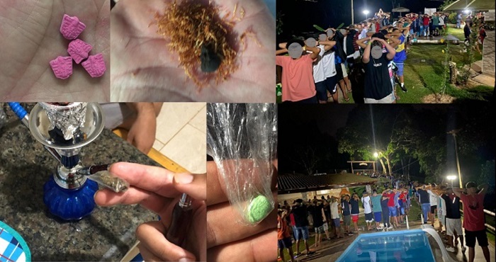Preso jovem que promoveu festa regada a drogas em Rio Bananal