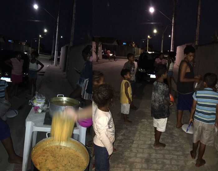 Sopão: Voluntárias pedem alimentos e panelão para projeto no Jocafe 2