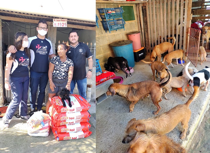 Grupo de voluntários ajuda Ong que cuida de animais abandonados em Linhares