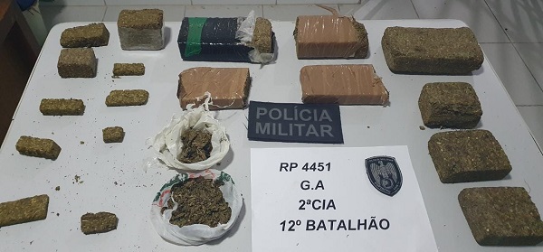 4kg de maconha apreendidos no Interlagos. Traficante saiu desesperado