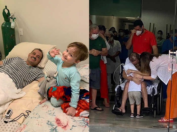Maurinho Rossoni emociona ao falar da volta para casa após vencer a Covid-19