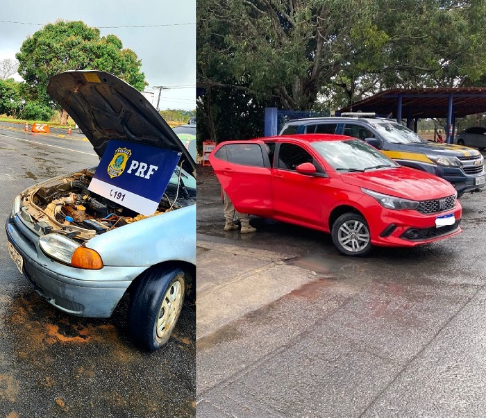 Dois carros furtados são recuperados pela PRF em Linhares