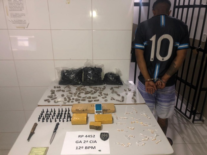 Muita maconha encontrada em carro de aplicativo em Linhares