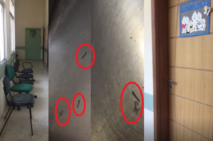 Bebedouro infestado de larvas de mosquito é flagrado por leitora em Unidade de Saúde de Linhares