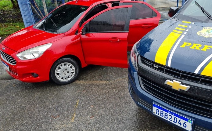 Ford Ka roubado em 2019 é recuperado pela PRF em São Mateus