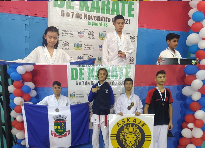 Linharenses conquistam 8 medalhas no Estadual de Karatê