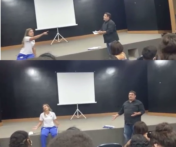 Clima esquenta em evento esportivo durante impasse entre professora e secretário da Prefeitura de Linhares