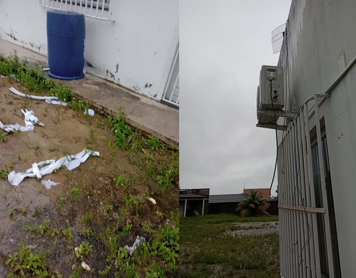 Gatunos destroem aparelhos de ar condicionado novinhos na Adefil