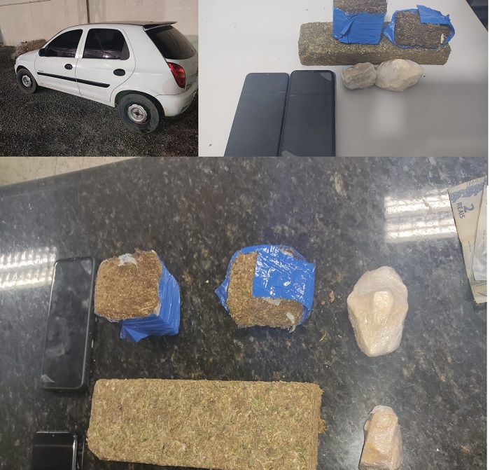 Muita droga apreendida no Centro, em ação com 3 detidos pelo GA da 1ª Cia