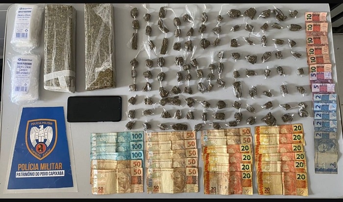 Mais de 1kg de droga e boa quantia em dinheiro apreendidos no Nova Esperança