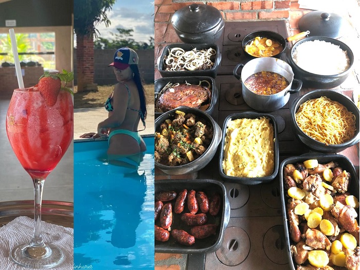 Almoço de Natal em meio à natureza em Linhares, e com comida no fogão a lenha!
