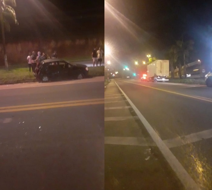 Dois feridos em acidente entre caminhão e carro de passeio na BR-101, em Linhares