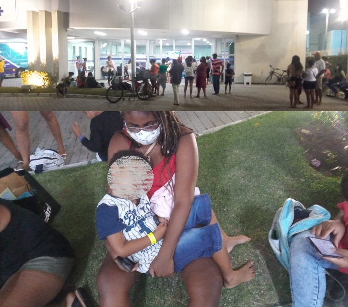 UPA Infantil: Mãe se desespera ao esperar horas por atendimento com filho que engoliu moeda em Linhares