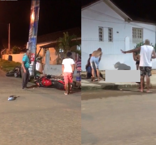 Acidente envolvendo motos e carro, com vítima fatal e feridos com gravidade em Rio Bananal
