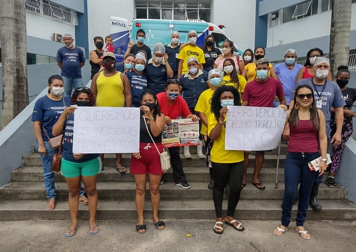 Ainda sem receber, servidores da limpeza do HGL se desesperam: “Pelo amor de Deus, nos ajude”