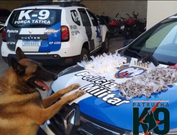 K9: Força Tática apreende drogas e arma no Interlagos, o maior bairro de Linhares