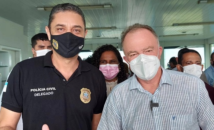Registro do dia: Delegado de Linhares prestigia evento voltado para o Aeroporto local