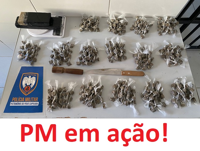 Dois Tabletes e mais de 400 buchas de maconha apreendidos em Linhares
