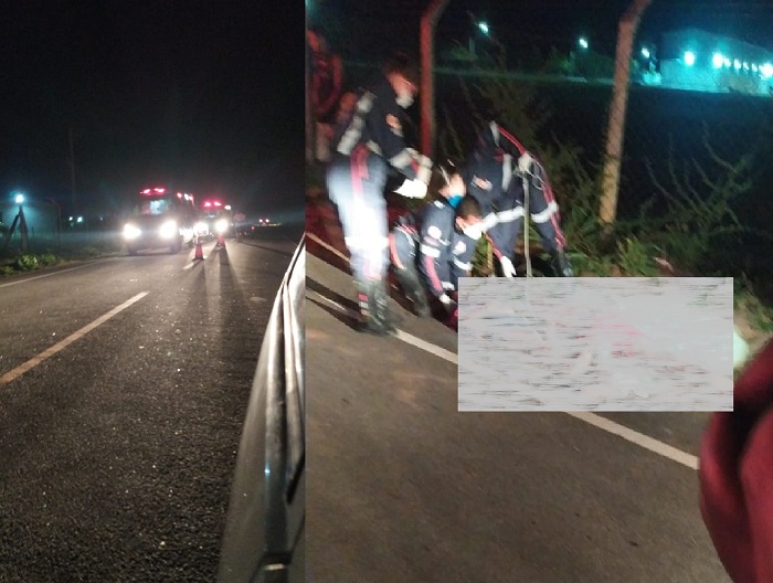 Casal de ciclistas atropelado na Estrada de Regência. Homem não resistiu