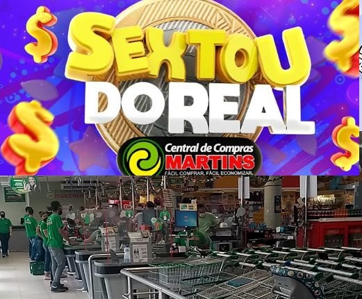 Sextou do Real: Tudo a R$ 1,2,3,4 e 5! É no Clube de Vantagens Martinsfácil