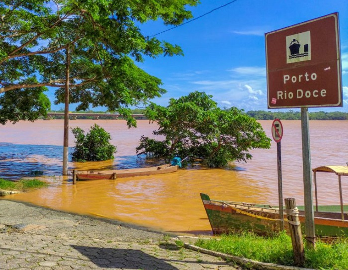 Sábado: nível do rio Doce volta a subir e atinge cota de 4 metros em Linhares