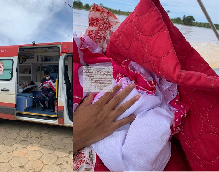 Povoação: Mulher dá à luz e é resgatada pelos Bombeiros e Defesa Civil