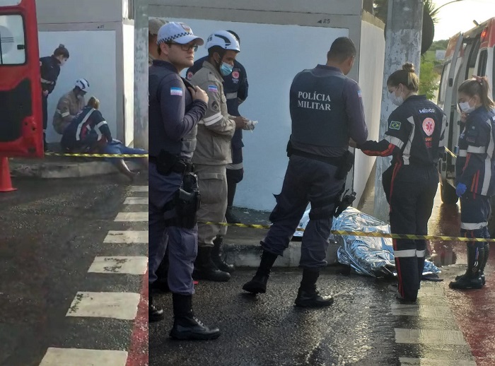 Homem morreu: Samu, PM, Corpo de Bombeiros e rabecão em ocorrência no Palmital, Linhares