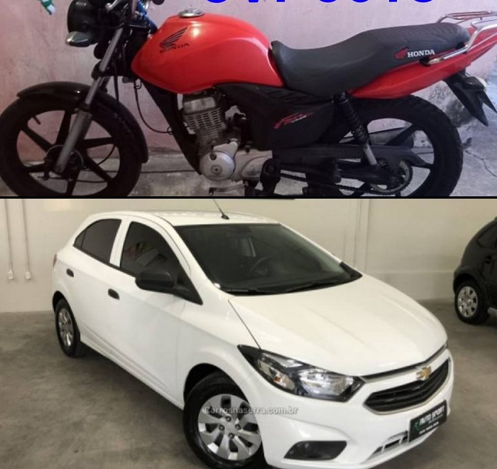 Carros e moto roubados em Linhares: Bandidos fogem e vítimas se desesperam