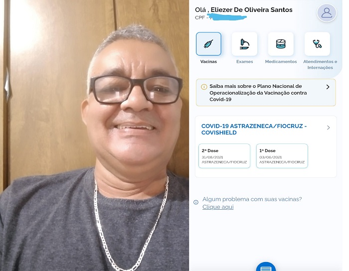 Estado gravíssimo: Filha pede orações e diz que ex-vereador Baixinho Macaqueiro tomou as doses da vacina contra Covid-19