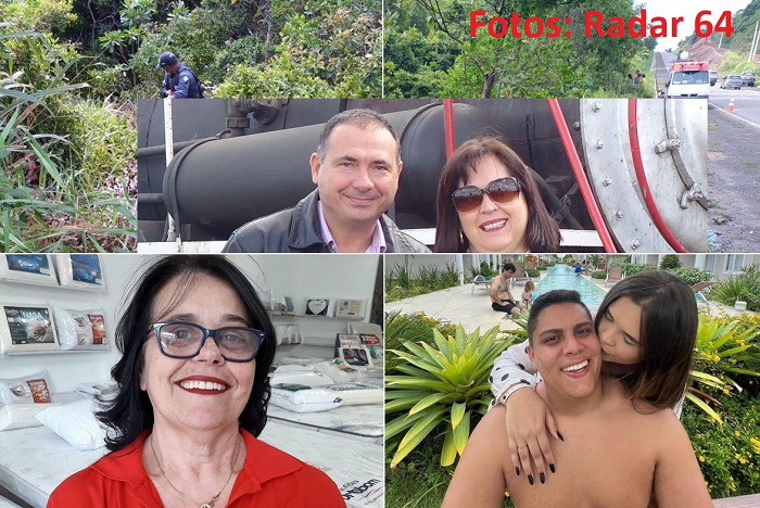 Empresário, esposa, cunhada e genro morrem em acidente a caminho de Linhares