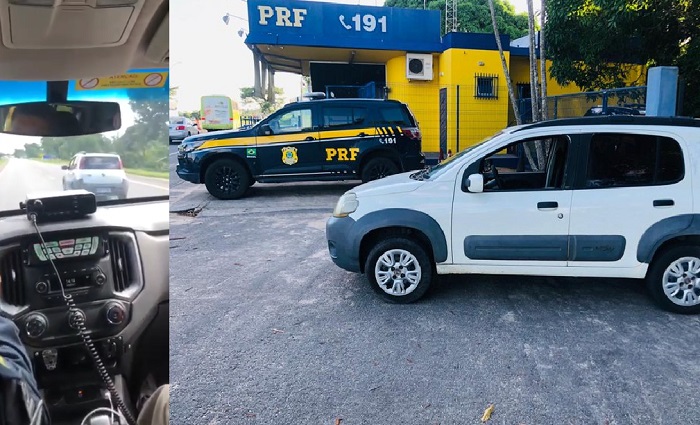 Vídeo: Carro roubado é perseguido por 16km e motorista preso pela PRF em Linhares