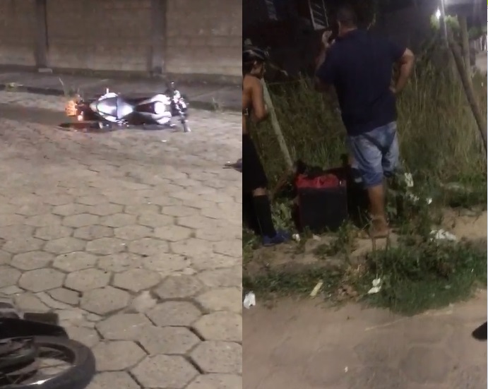 Motos colidem no Jardim Laguna, e uma das vítimas é entregador de lanches