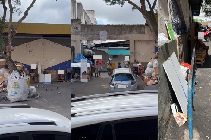Mercado Municipal: Ponto de lixão é apelidado de “cracolândia de Linhares”