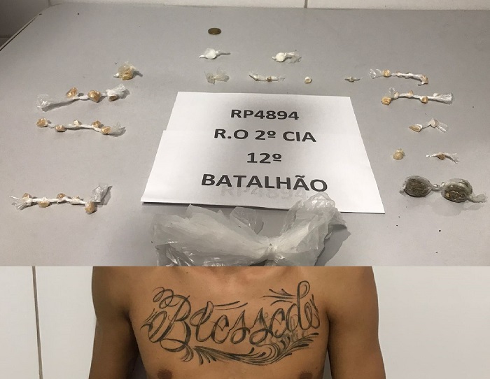 Apreensão de drogas e mandado cumprido pela PM no Aviso