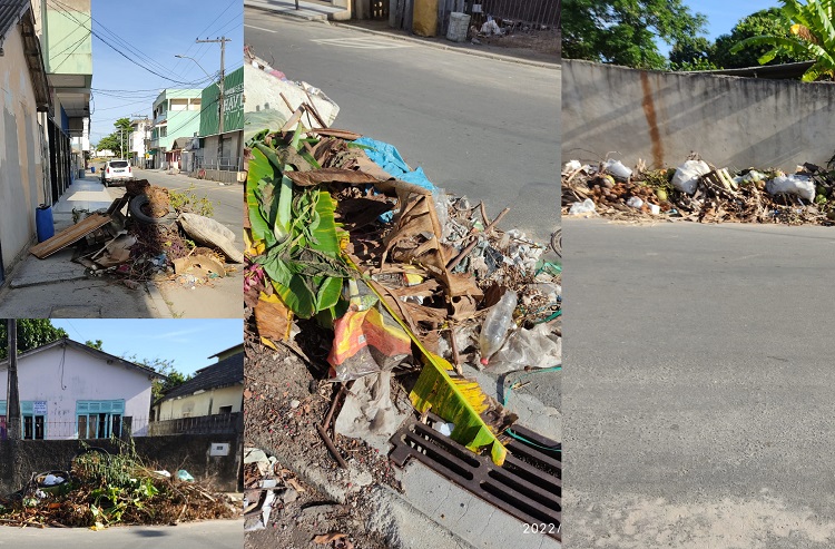 Sujeirada: Entulhos tomam conta das ruas em bairro de Linhares