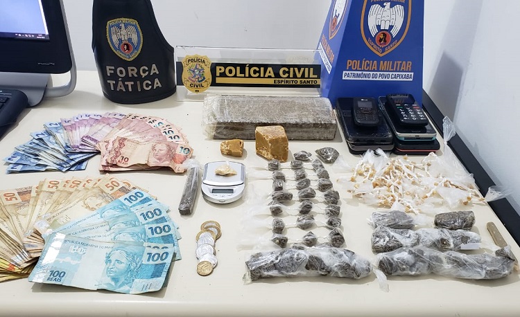 Sete prisões e muita droga apreendida em São Gabriel da Palha