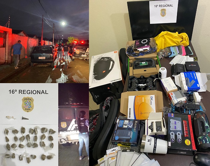 Presos autores de furto de loja no São José. Mulher também acaba se dando mal