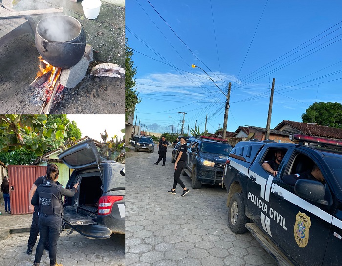 Caçador é flagrado limpando tatus, paca e mutuns em Sooretama 