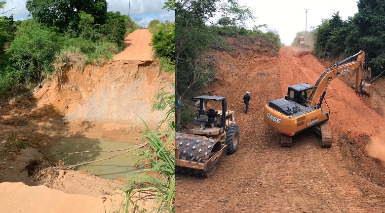 Até que enfim, recuperaram a estrada de Chapadão do XV