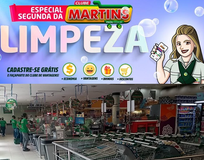 Hoje: Segunda da Limpeza vai faxinar com economia geral no Clube de Vantagens Martinsfácil 