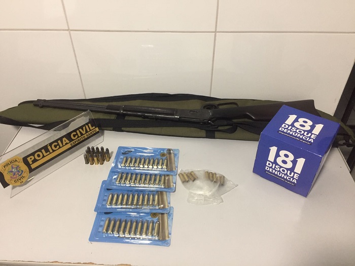 181: Ruralista preso com rifle e munições é solto pela PC após pagar fiança