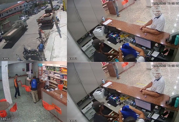 Assaltantes roubam mais de R$ 5 mil em loja de tintas no Centro de Linhares