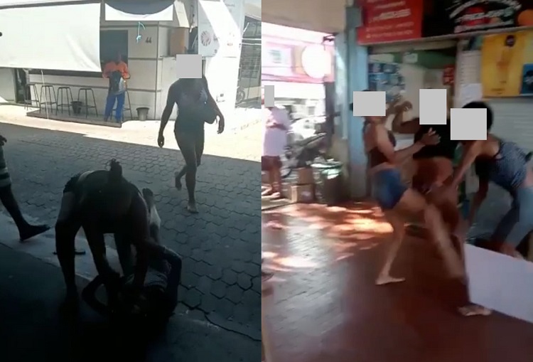 Mulheres promovem barraco no Mercado Municipal de Linhares