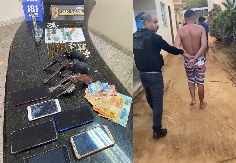 PC amanhece em ação em Rio Bananal e leva 5 indivíduos para a delegacia