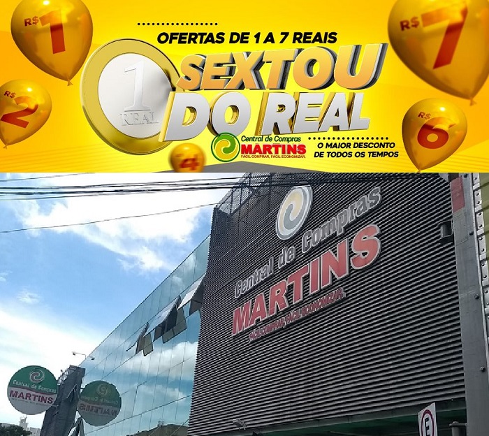 Sextou do Real: Tudo a R$ 1 a 7! É no Clube de Vantagens Martinsfácil