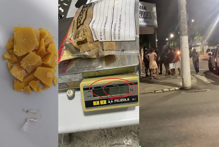Crack apreendido. PM se atraca com suspeito, quase tem arma tomada e fica com farda rasgada