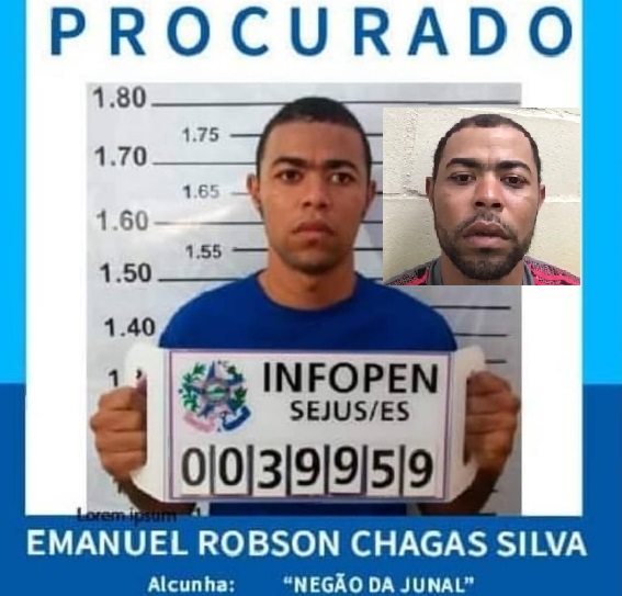Negão da Junal: Fugitivo diz que matou 2 e que não deve nada para a sociedade