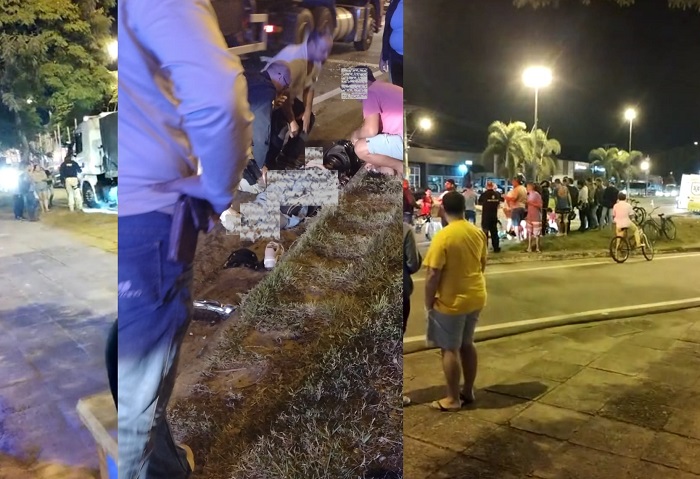 BR-101: Motociclista com ferimentos graves em acidente em Linhares