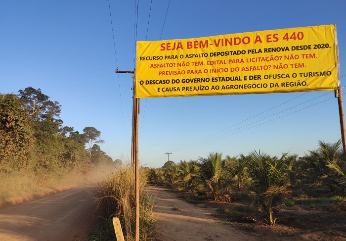 Placa cobra asfalto na ES-440: “Recurso depositado pela Renova desde 2020”