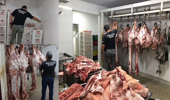 15 toneladas de carne clandestina apreendidas em Vila Velha
